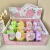 Cute cartoon-shaped plasticine set alloy motorcycle model 1:32 scale toy police car blind box car Specification image